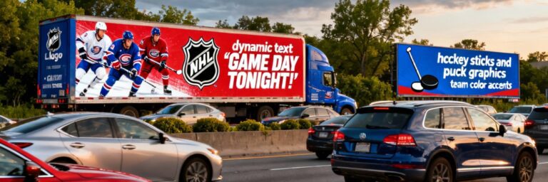 NHL Ads: Vehicle Advertising for Game Day Crowds